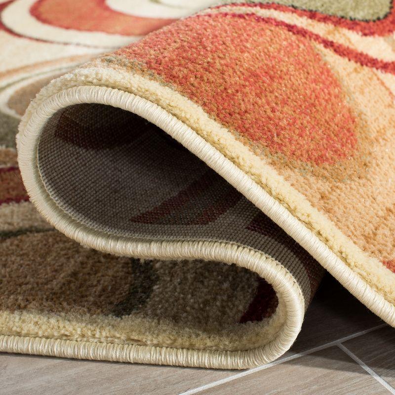 Lyndhurst LNH225 Power Loomed Area Rug - Ivory/Multi - 5'3"x7'6" - Safavieh.