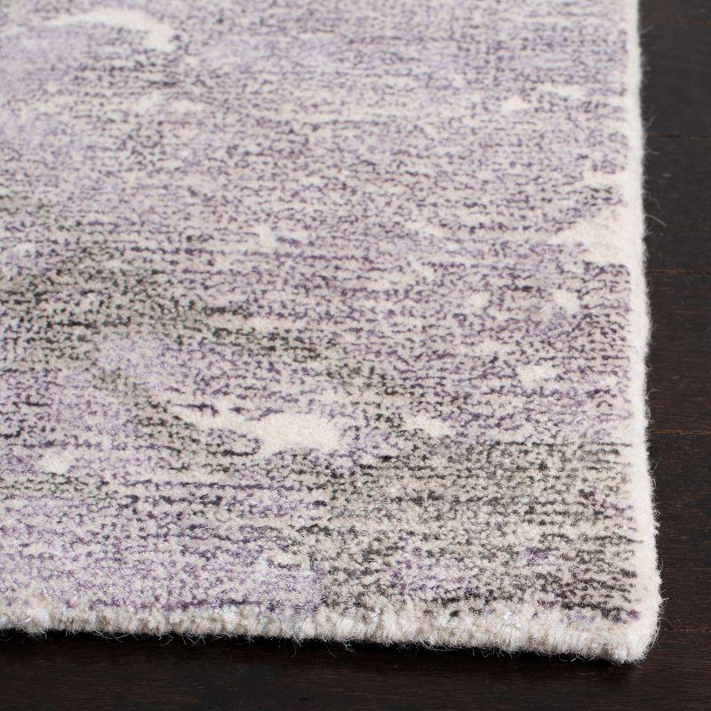 Restoration Vintage RVT112 Hand Tufted Indoor Runner Rug - 2'3"x8' - Purple/Ivory - Safavieh