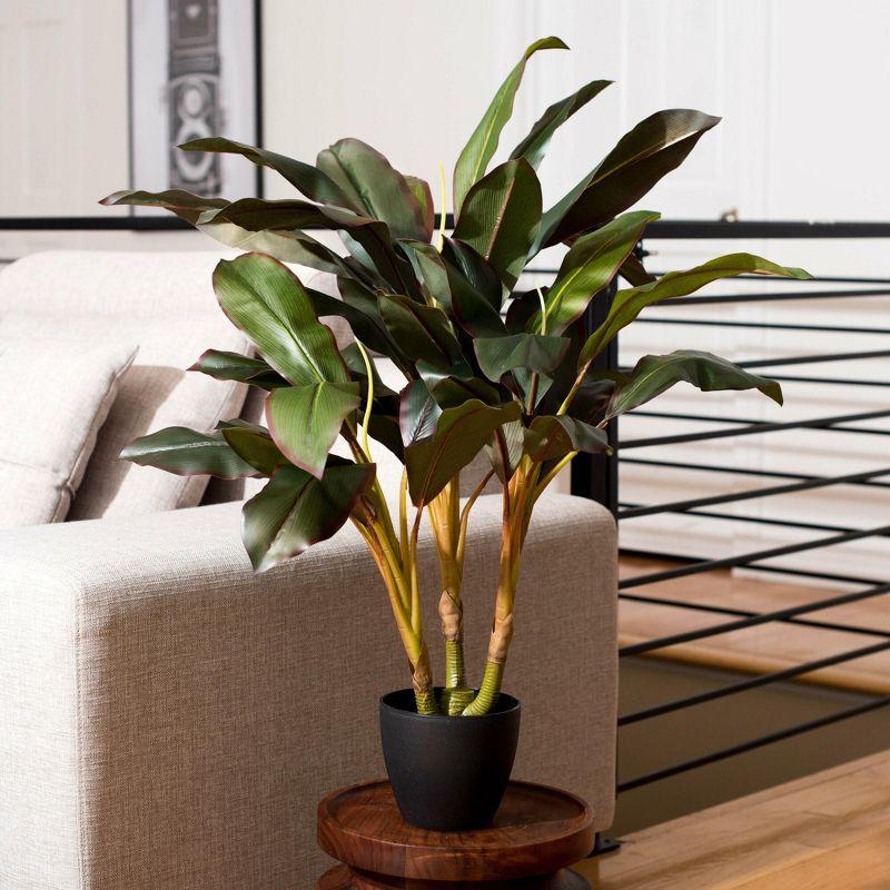 Tiny Green Silk Dracaena Faux Potted Plant