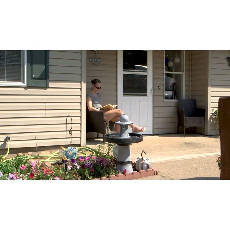 Sunnydaze Indoor/Outdoor Small Fountain or Aquarium Pump with LED Light Ring and Transformer - 40 GPH - 12 Volts