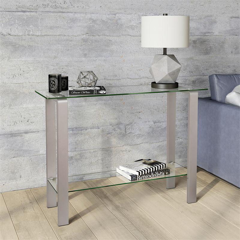 Console Table in Gray - Henn&Hart