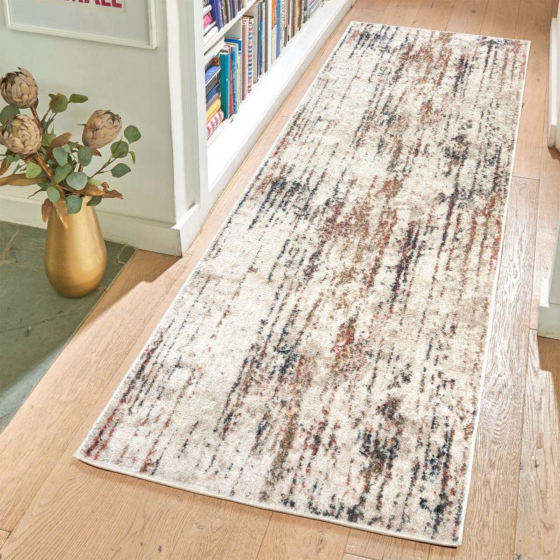 Gertmenian Heirloom Corah Modern Abstract Ivory Multi Polypropylene Area Rug