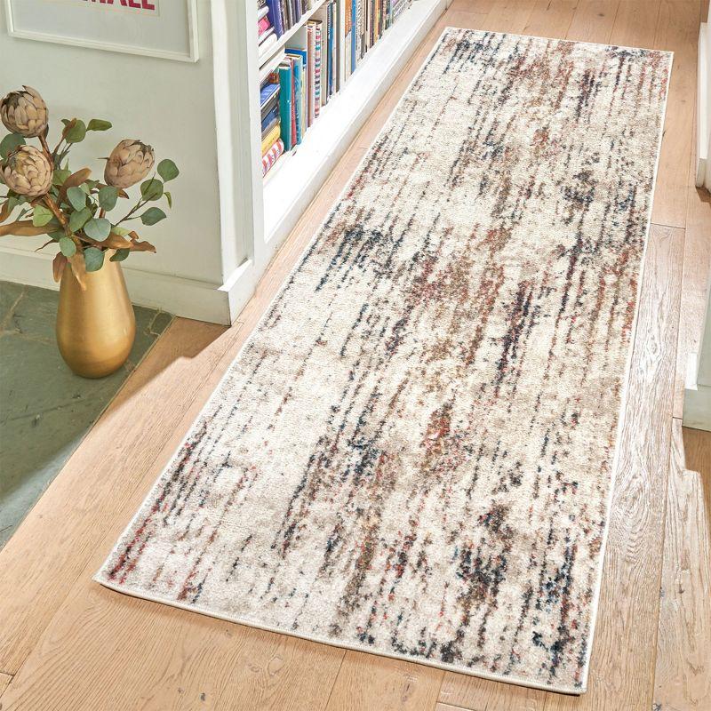 Heirloom Corah Modern Abstract Ivory Multi Polypropylene Area Rug