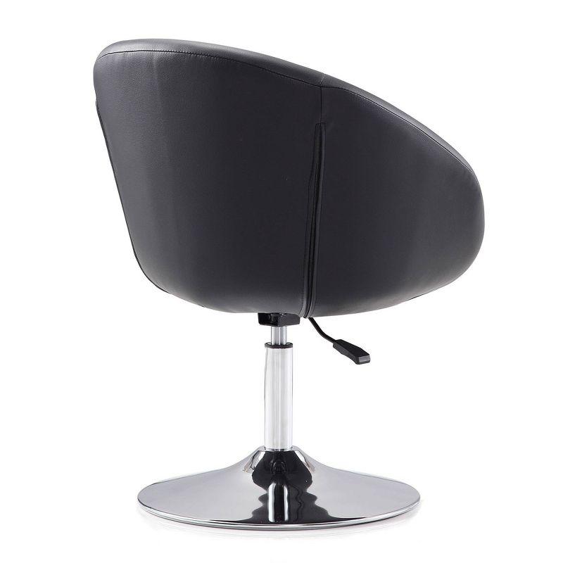 Set of 2 Hopper Wool Blend Adjustable Height Chairs Black - Manhattan Comfort
