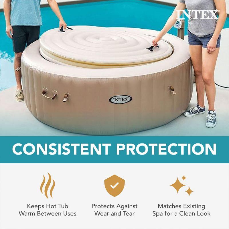 Intex Circle Hot Tub Cover in Tan