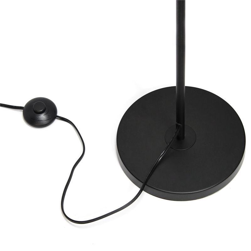 Simple Designs Orb Floor Lamp Black