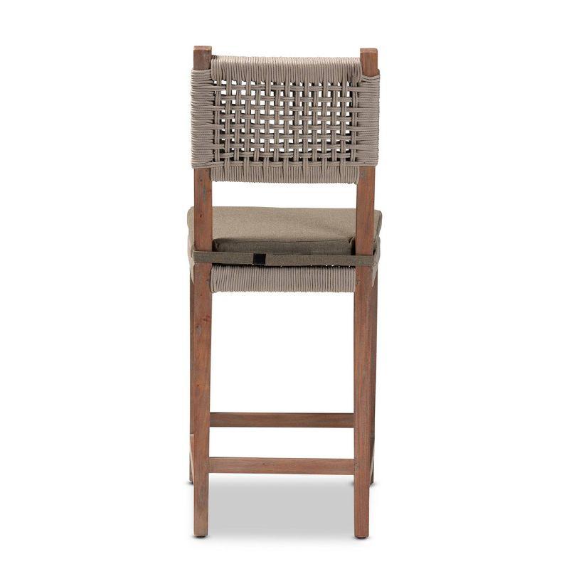 Solid Wood 27.25'' Counter Stool