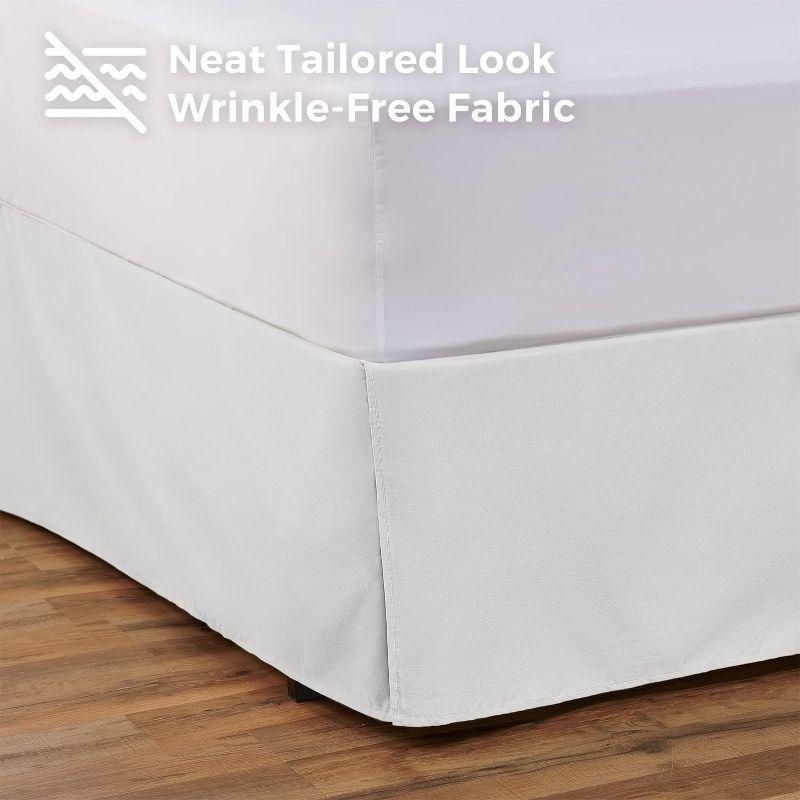 Shopbedding Tailored Bed Skirt with Split Corners,  Available in 14 Colors and Lots of Sizes