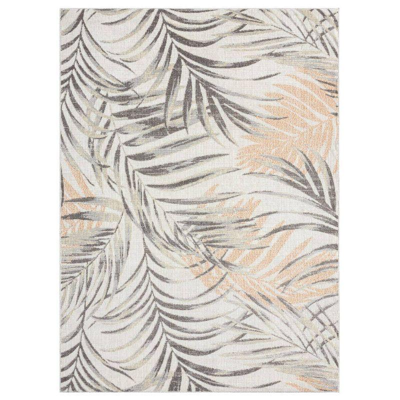 Tommy Bahama Malibu Palm Springs Coastal Indoor/Outdoor Area Rug, Ivory/Rust