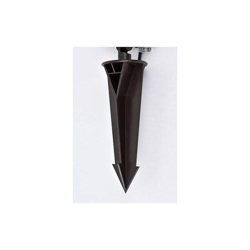 Elegant Lighting FLOOD LIGHT W2in D4in H6in ANTIQUE BRASS INCLUDES STAKE G4 HALOGEN 35W(LIGHT SOURCE NOT INCLUDED)