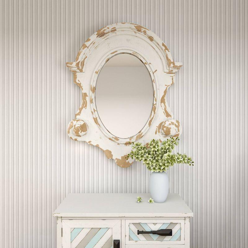 Halma Solid Wood Arch Wall Mirror