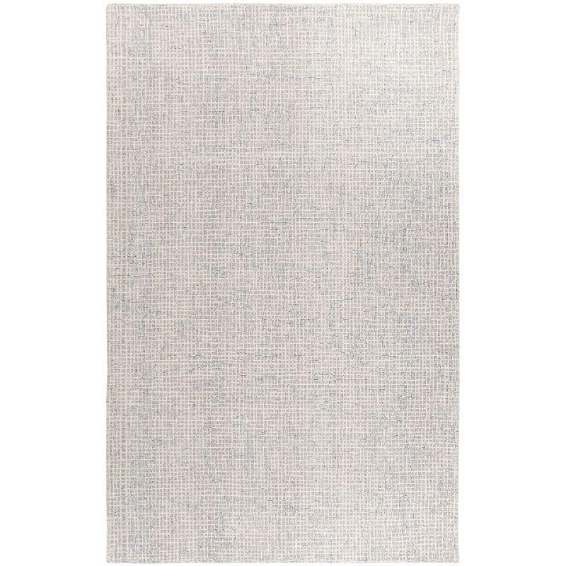 Abstract ABT469 Hand Tufted Area Rug - Silver/Blue - 5'x8' - Safavieh .