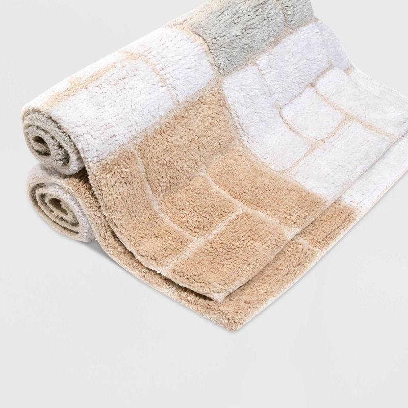 Classic Color Cotton Blend Bath Rug