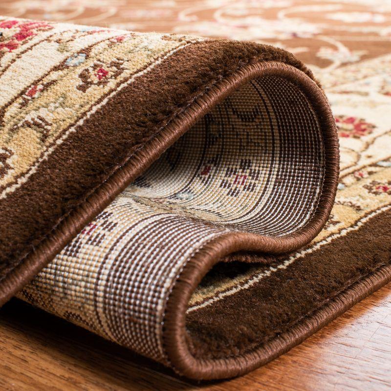 Lyndhurst LNH553 Power Loomed Area Rug - Brown/Ivory - 5'3"x7'6" - Safavieh