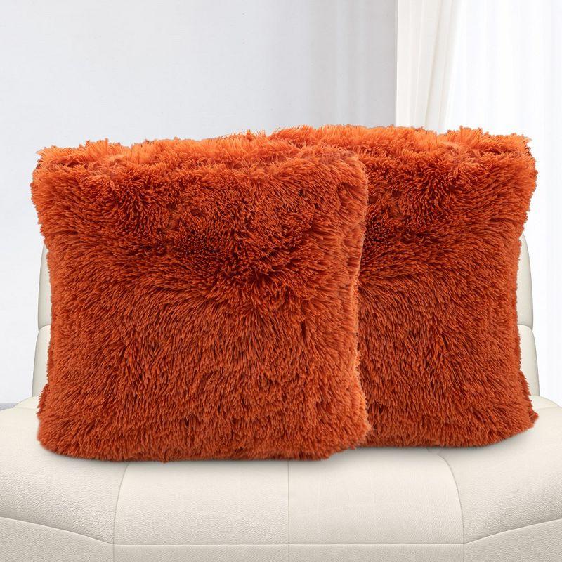 Faux Fur Throw Pillow