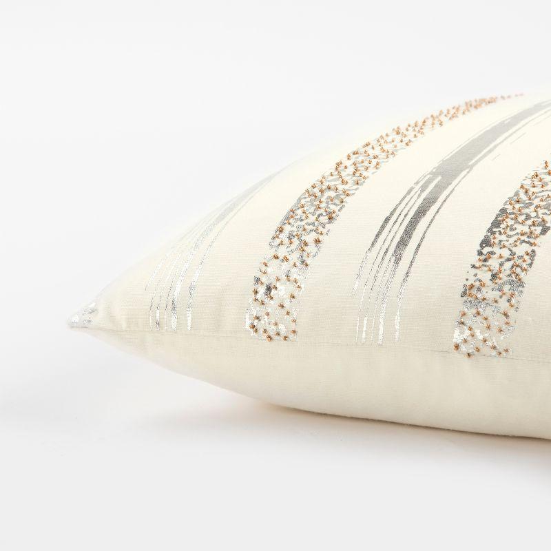 Sequined Cotton Throw Pillow