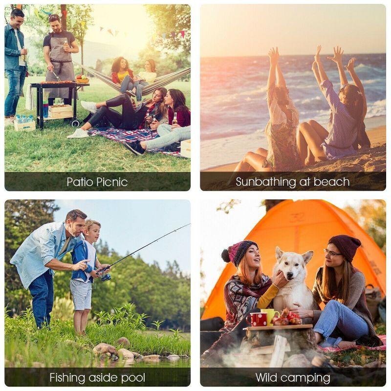 Arlmont & Co. Sayler Fabric Patio Folding Chair Folding Chair Set