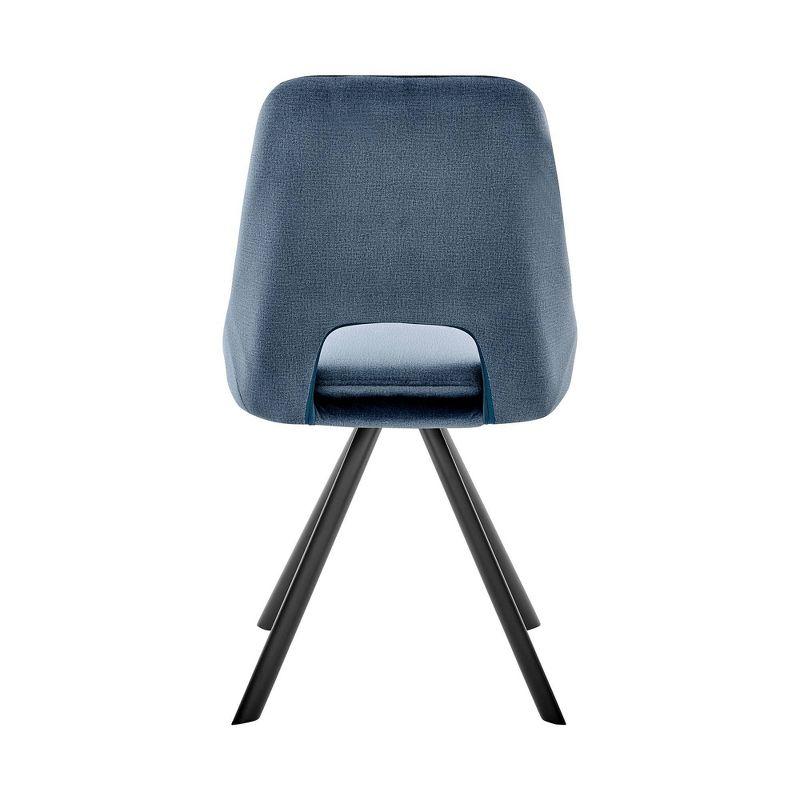 Set of 2 Lexi Velvet Finish Dining Chairs - Armen Living