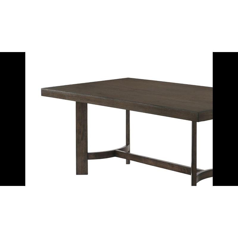 70" Farren Dining Table Espresso - Acme Furniture: Trestle Base, Seats 6, Wood Surface