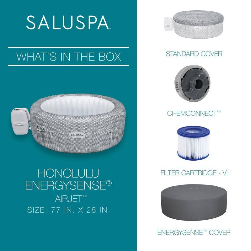 Bestway SaluSpa Honolulu AirJet Inflatable Hot Tub with EnergySense Cover