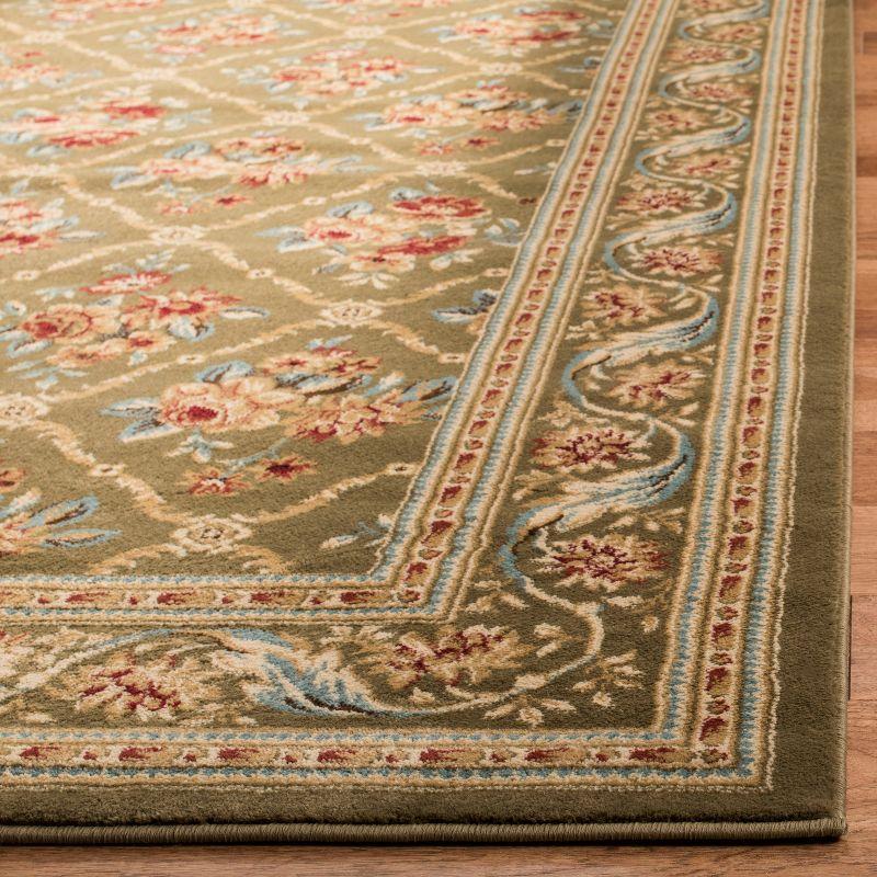 Lyndhurst LNH556 Power Loomed Area Rug - Green/Green - 5'3"x7'6" - Safavieh.