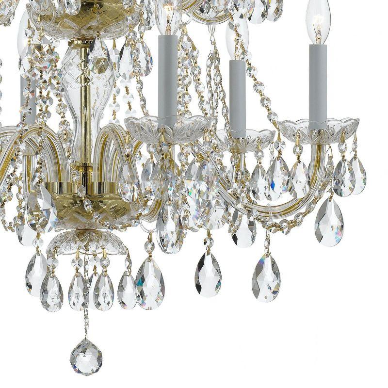 Crystorama Lighting Traditional Crystal 12 - Light Chandelier in  Polished Brass