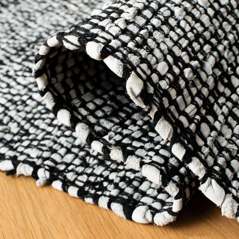 Vintage Leather VTL389 Hand Woven Indoor Accent Rug - Light Grey/Grey - 2'x3' - Safavieh.