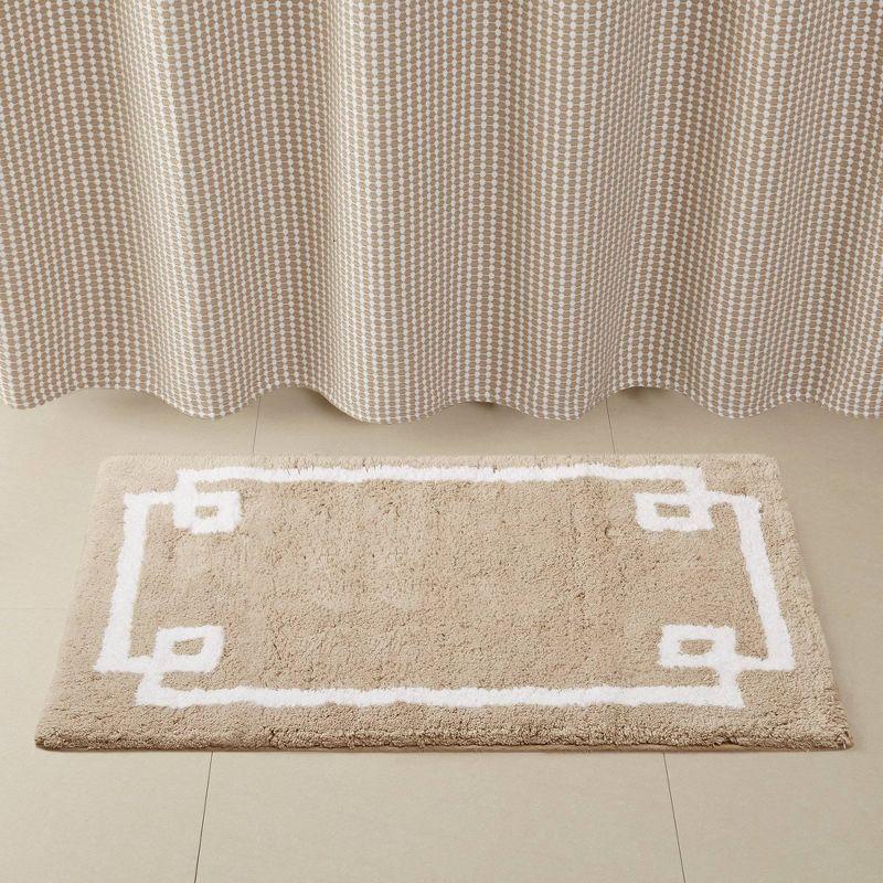 Madison Park 100% Cotton Tufted Bath Rug with Non-Slip Backing