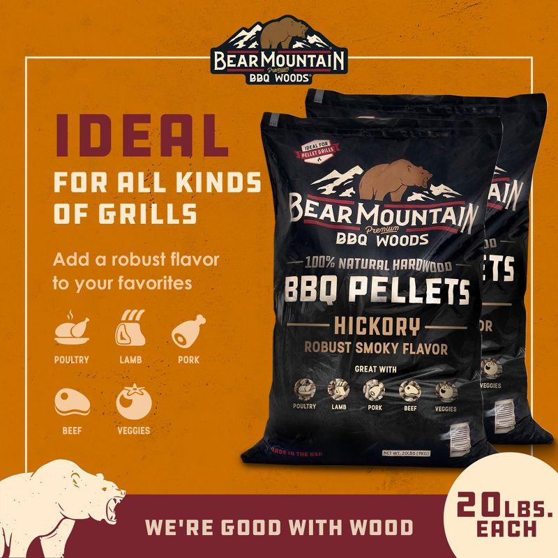 Bear Mountain BBQ Bear Mountain BBQ All-Natural Hardwood Hickory Smoker Pellets