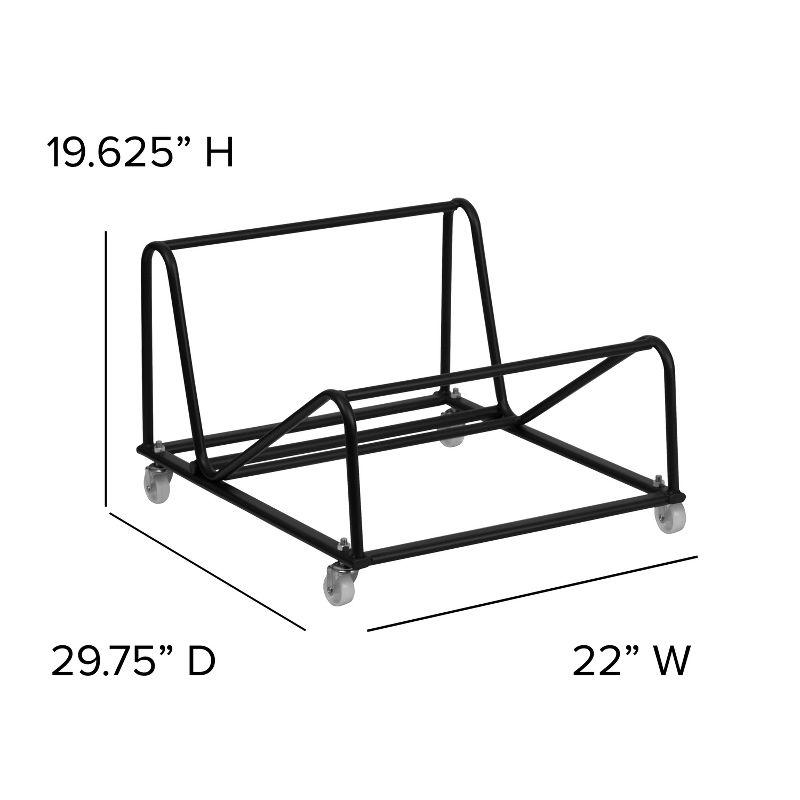 Emma and Oliver Sled Base Stack Chair Dolly Storage - Party Event Rental Furniture