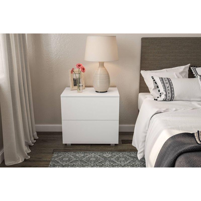 Madison 2 Drawer Nightstand - Polifurniture