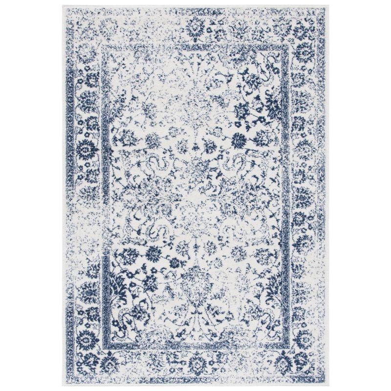 Adirondack ADR109 Machine Made Indoor Area Rug - Ivory/Navy - 8'x10' - Safavieh