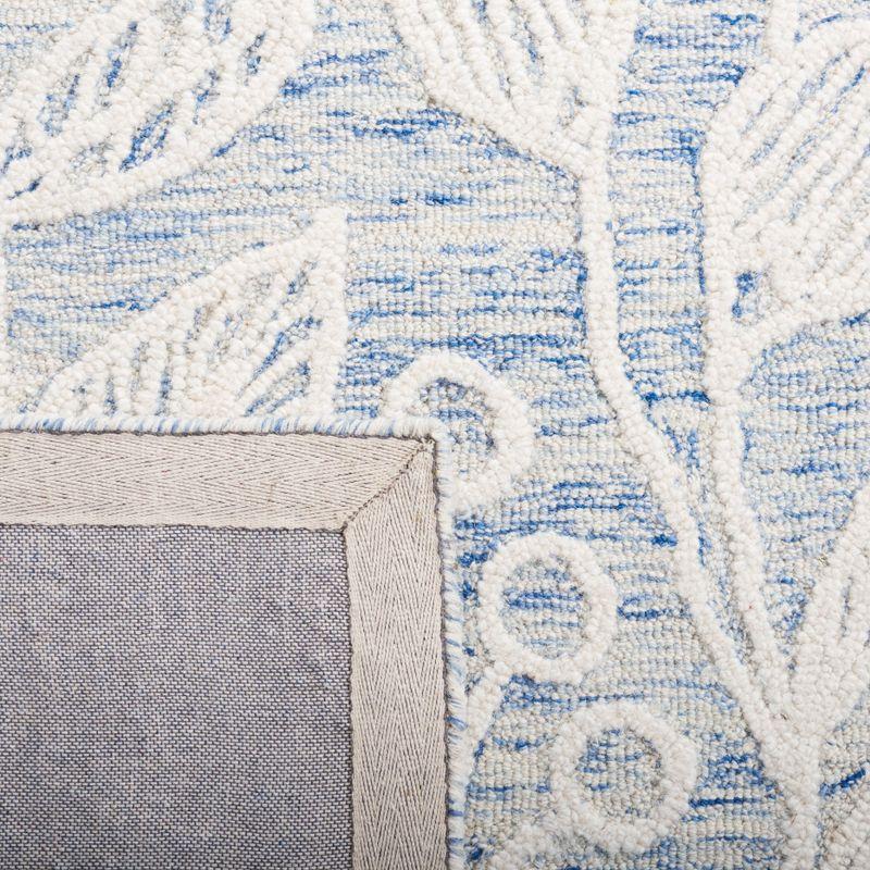 Jardin JAR727 Hand Tufted Area Rug - Blue/Ivory - 4'x6' - Safavieh.