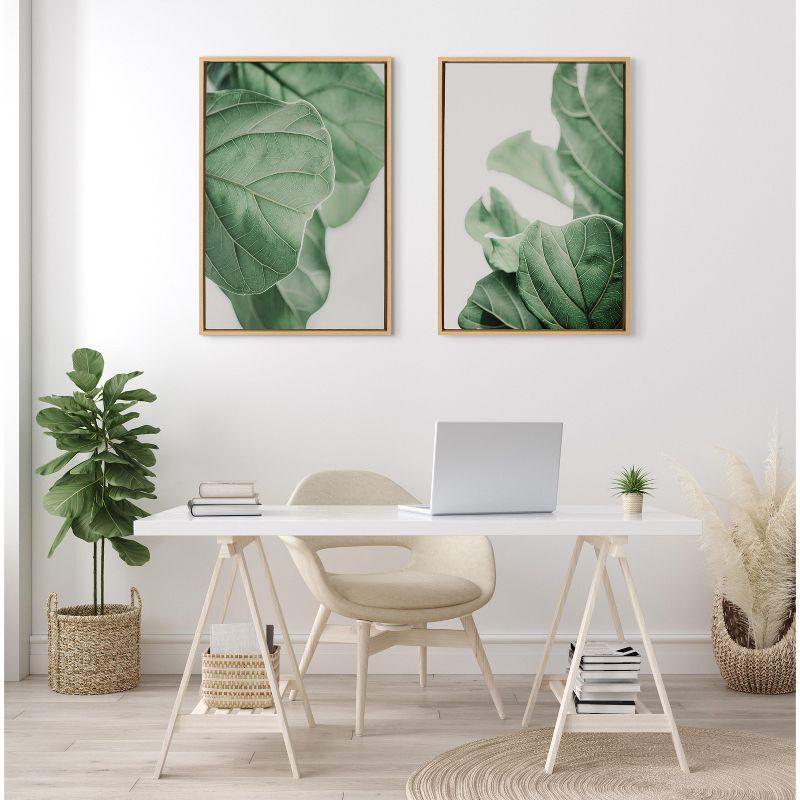 Kate and Laurel Sylvie Plant Study 6 Framed Canvas by Alicia Abla