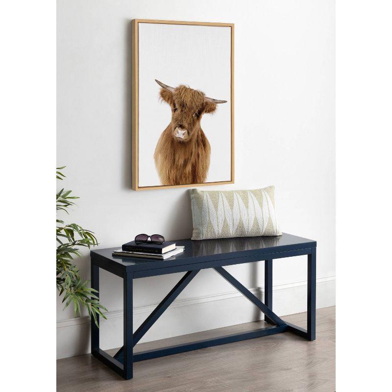 23" x 33" Sylvie Animal Studio Highland Framed Canvas by Amy Peterson Natural - Kate & Laurel All Things Decor