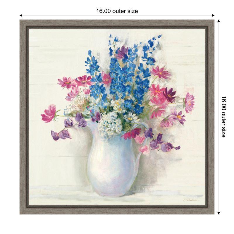 Amanti Art Ironstone Bouquet II Bright by Carol Rowan Canvas Wall Art Print Framed 16-in. x 16-in.