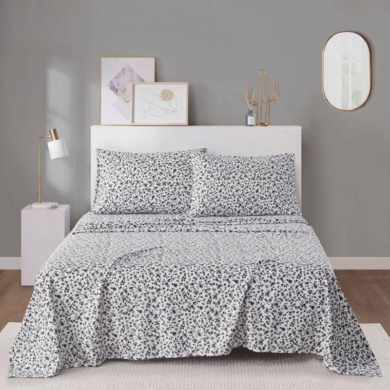 Madison Park Essentials 100% Cotton 200TC Printed Sheet Set
