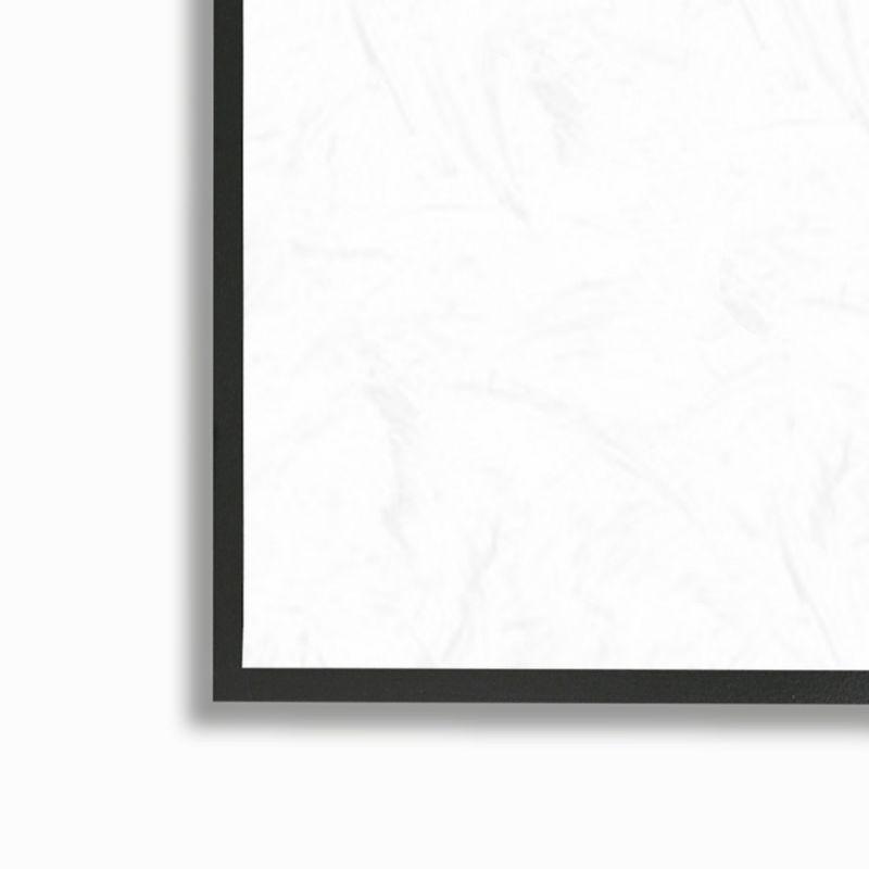 Stupell Industries Abstract Botanical Shape Collage Modern Boho Painting Black Framed Giclee, 16 x 20