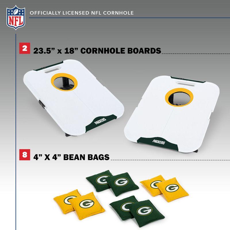 NFL Green Bay Packers All-Weather Travel Cornhole Set