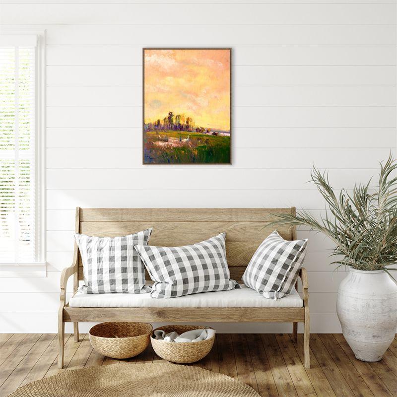 Amanti Art Abstract Marshland by Dorothy Fagan Canvas Wall Art Print Framed 23 x 30-in.