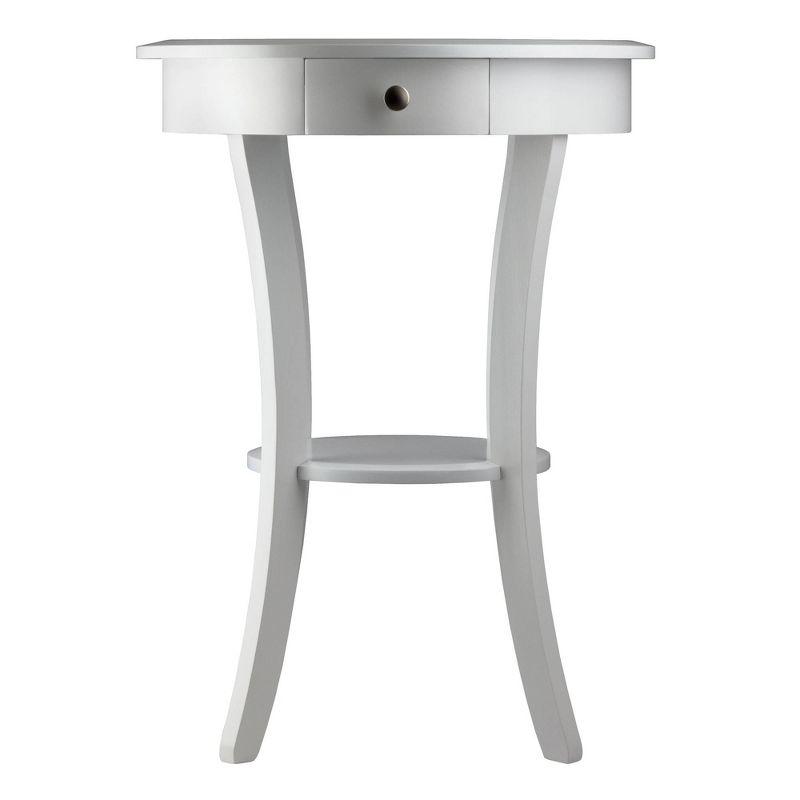 Sasha Round Accent Table - White - Winsome