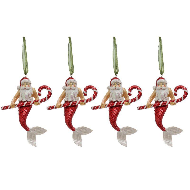 Glass Hanging Figurine Ornament (Set of 4)