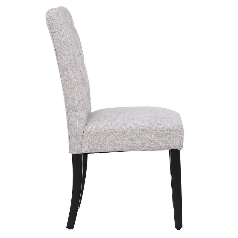 WestinTrends  Upholstered Button Tufted Dining Side Chair (Set of 2)