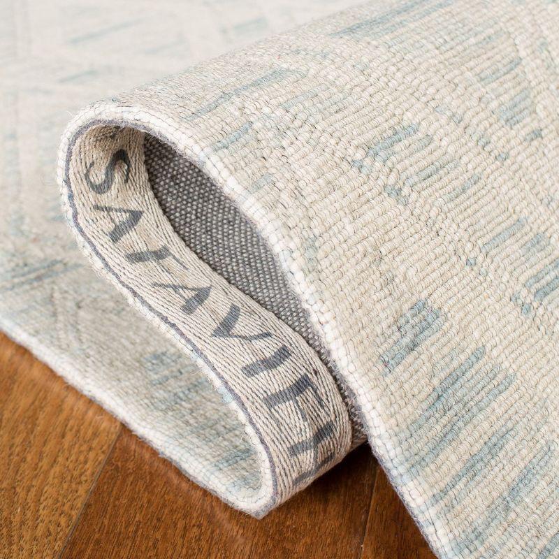 Marbella MRB312 Hand Loomed Indoor Area Rug - Light Blue/Ivory - 5'x8' - Safavieh