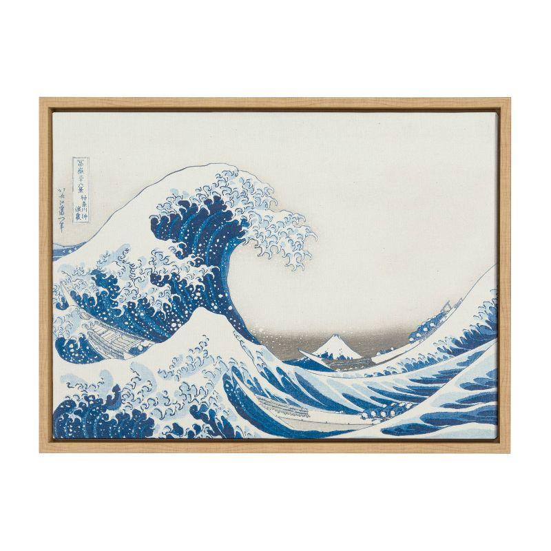 18" x 24" Sylvie The Great Wave Canvas by The Art Institute of Chicago - Kate & Laurel All Things Decor