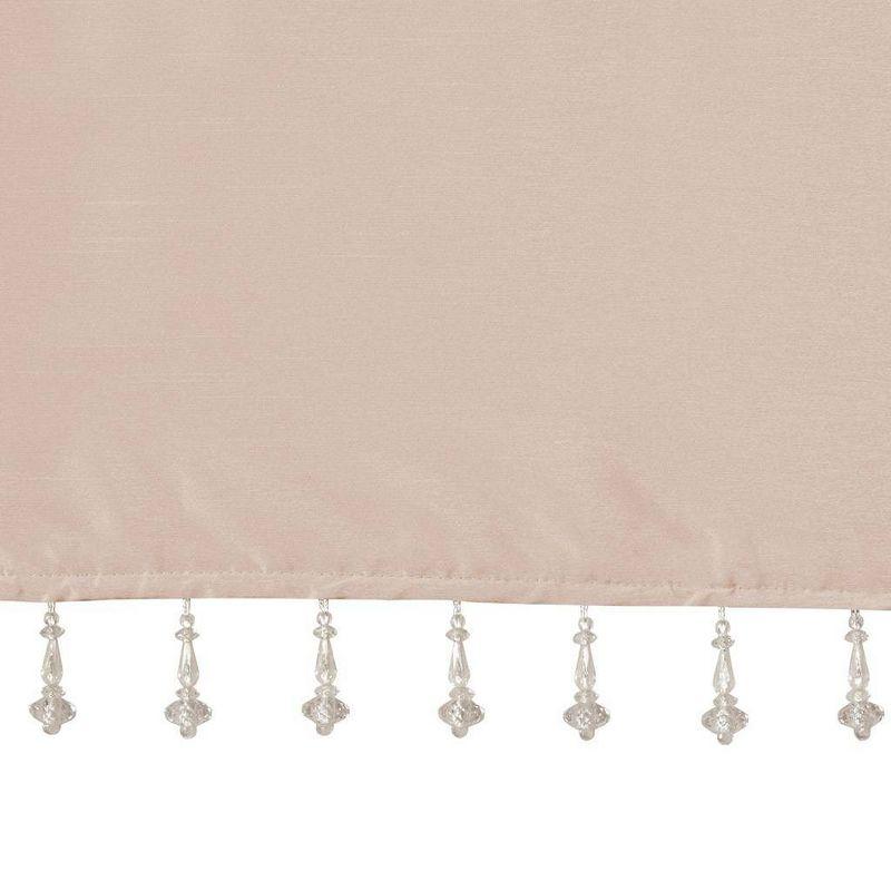 Madison Park Emilia Lightweight Faux Silk Single Valance with Beads