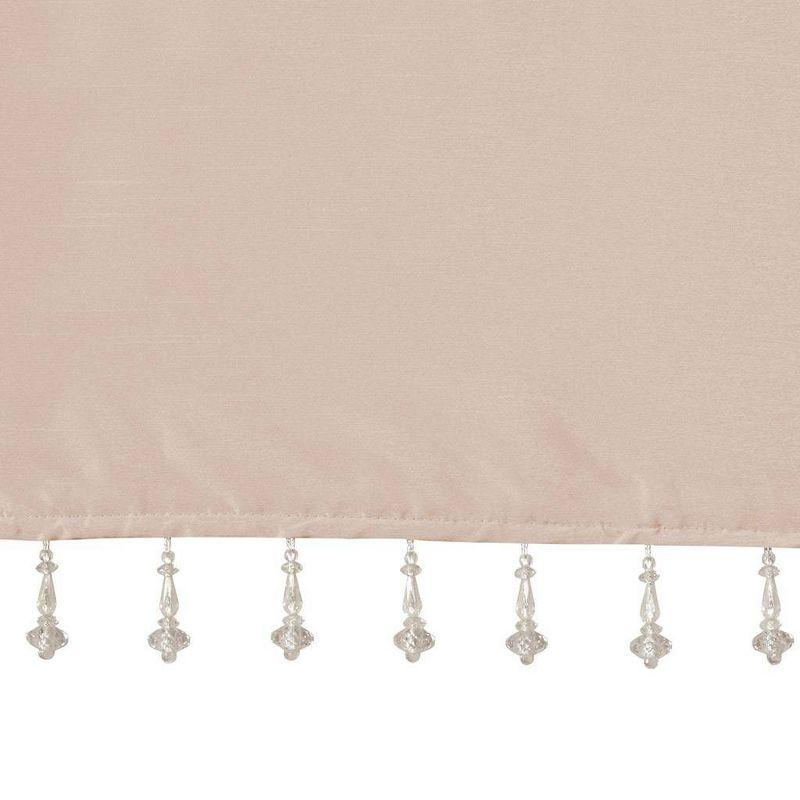 Emilia Lightweight Faux Silk Valance with Beads