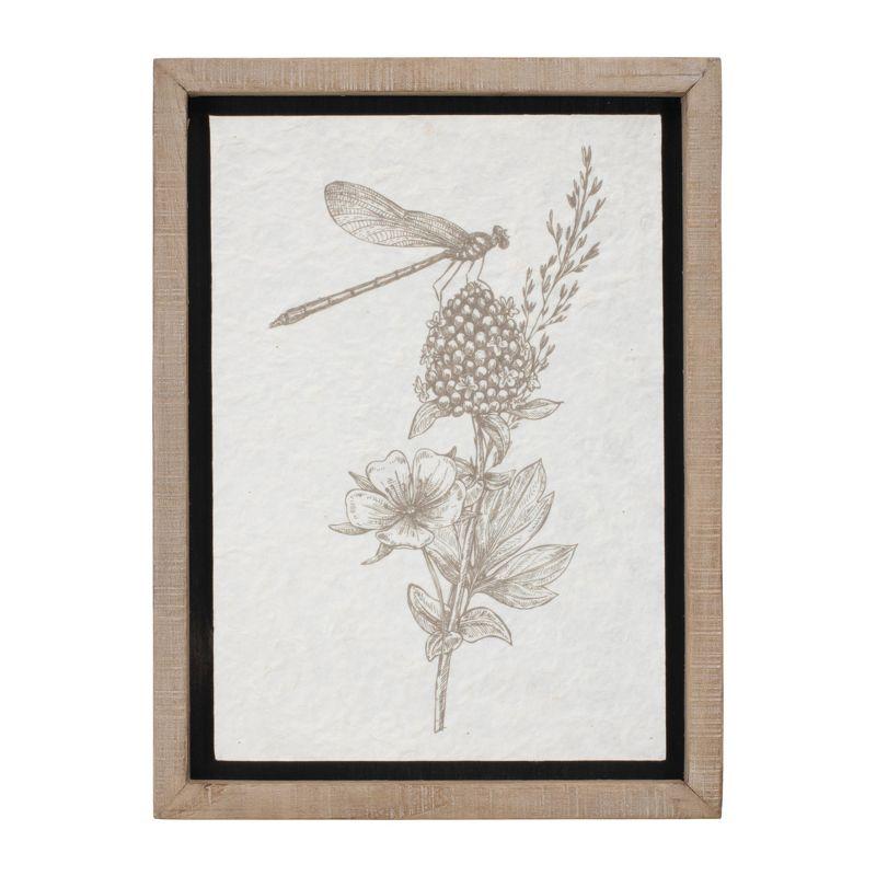 Melrose Framed Floral Insect Print (Set of 3)