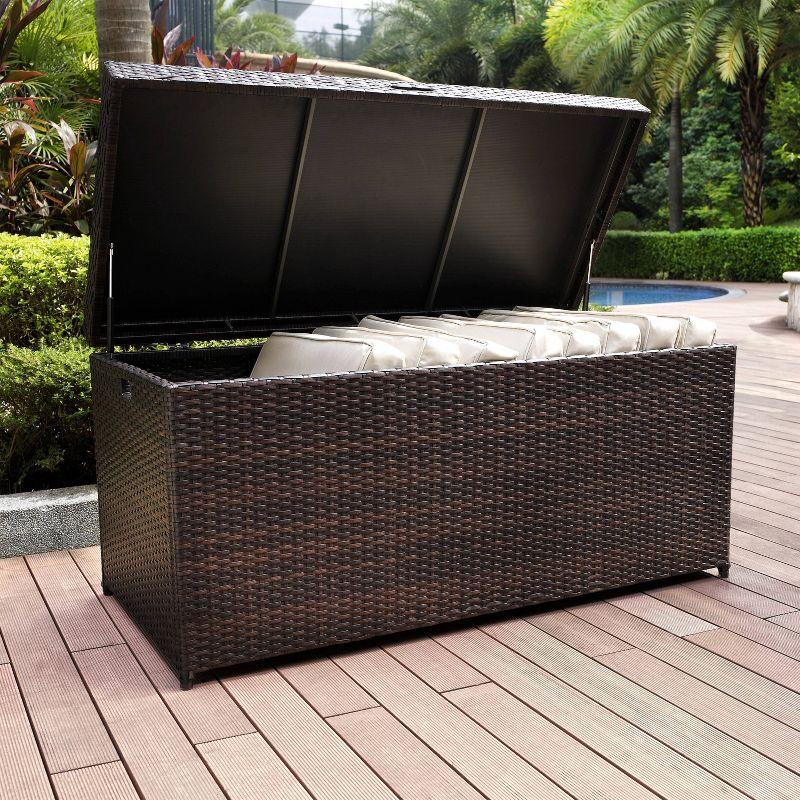 104.5gal Palm Harbor Steel Outdoor Deck Box - Crosley