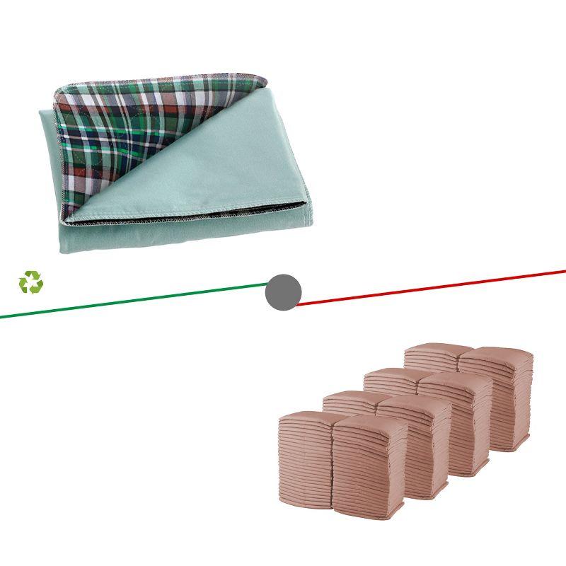 MaxProtect Highland Plaid Reusable Pee Pads for Dogs, Training Underpads - 12 Pack, 34" x 36"